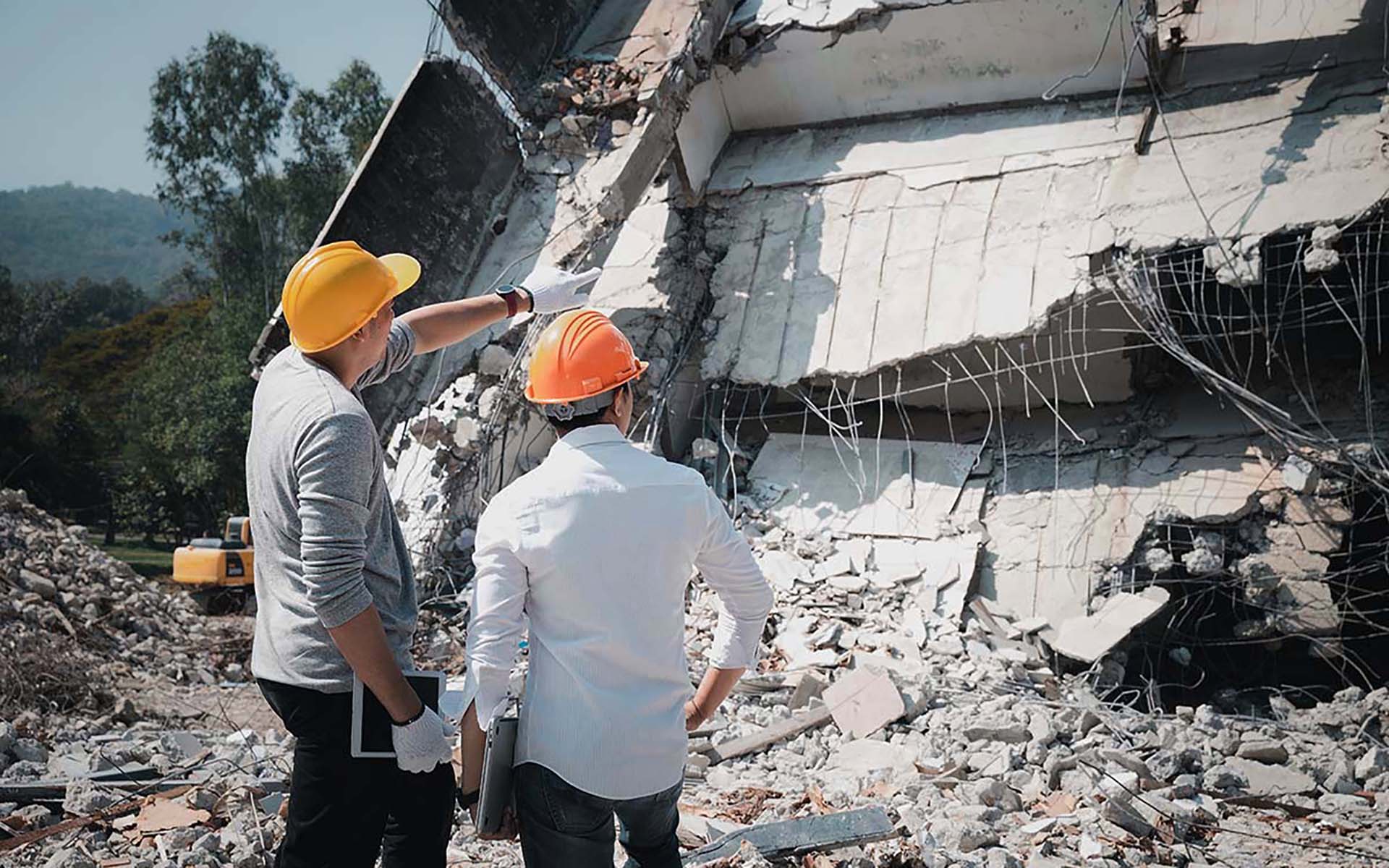 Engineering assessment following catastrophic structural collapse