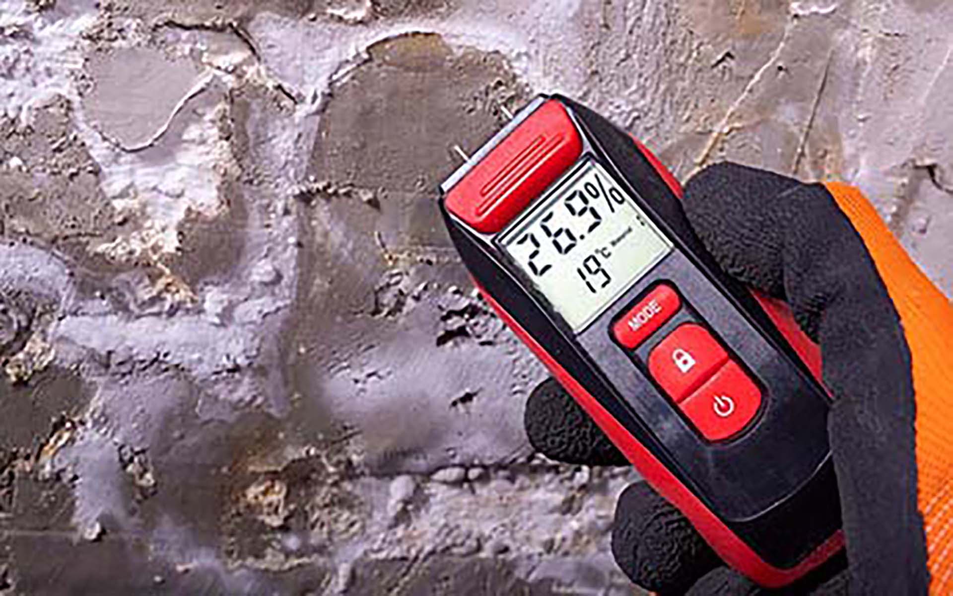 Moisture testing used in structural diagnostic assessment