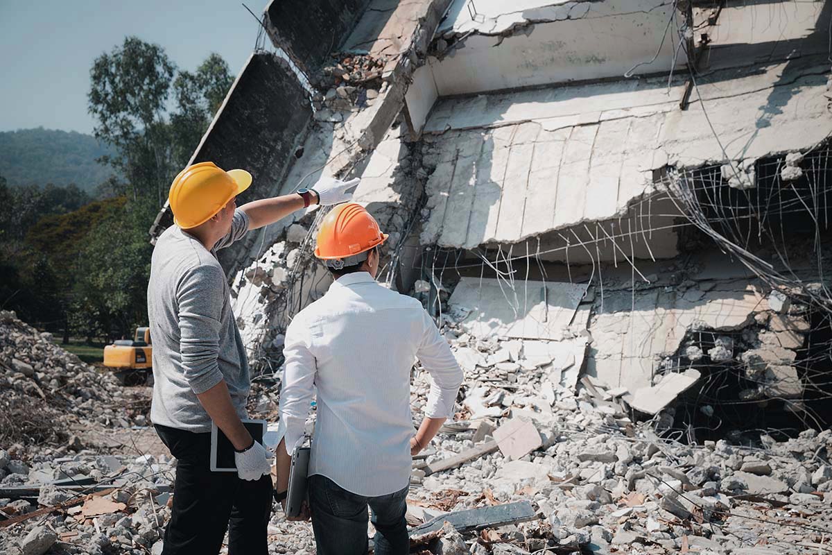 Engineering assessment following catastrophic structural collapse